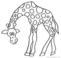 giraffe coloring sheet