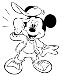 mickey mouse coloring book