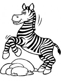 baby zebra coloring pages for kids