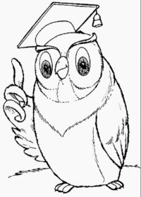 owl coloring pages for kids free