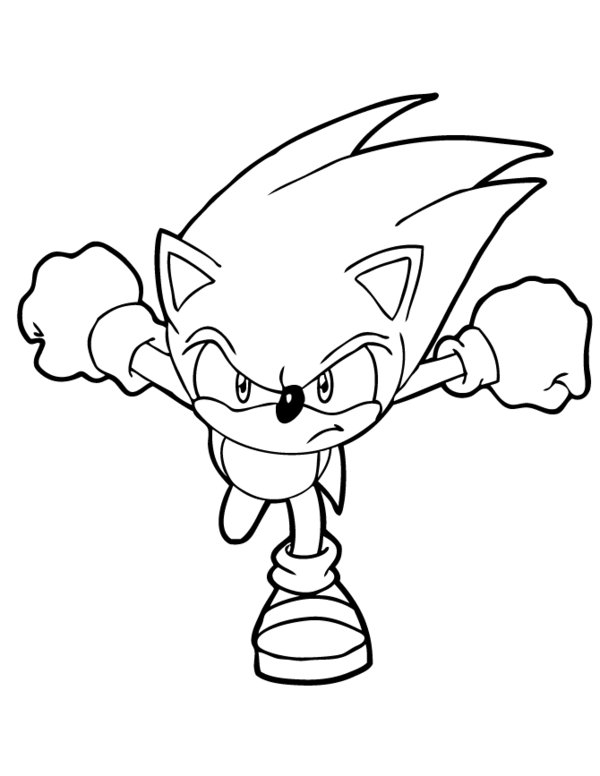 Sonic The Hedgehog Coloring Pages Online Coloring Pages