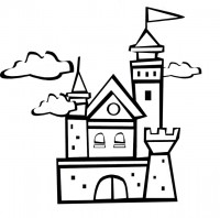 castle coloring pages for kids
