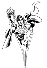 superman coloring pages for kids