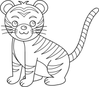 baby tiger coloring pages