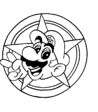 mario printable coloring pages